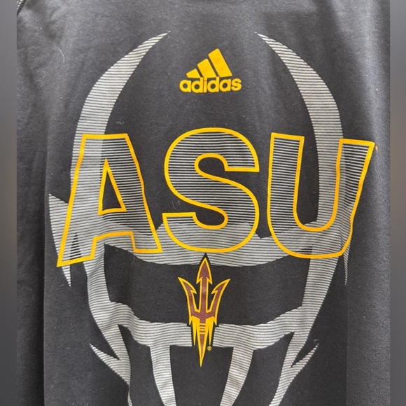 ASU Adidas Shirt Men's Size L Black Arizona State Sun Devils T-Shirt College - Picture 3 of 6